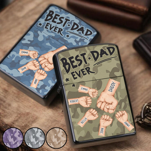 Meilleur papa du monde - Briquet personnalisé pour papa