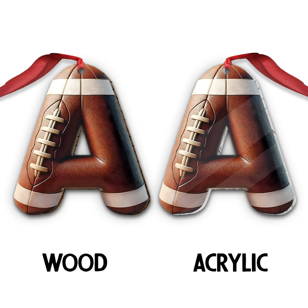 Lettre de football - Ornement de football personnalisé