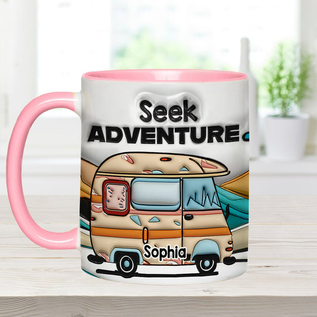 Seek Adventure - Personalized Camping Accent Mug