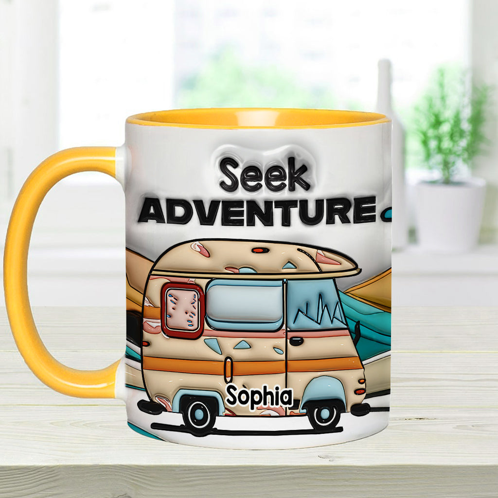 Seek Adventure - Personalized Camping Accent Mug