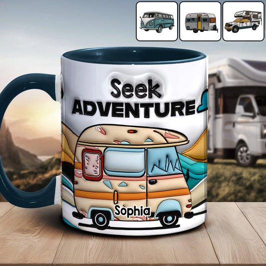 Partez à l'aventure ! Mug personnalisé pour le camping