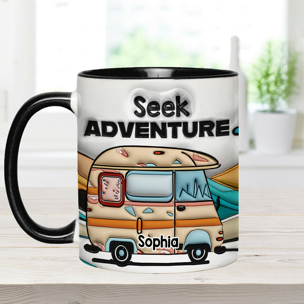 Seek Adventure - Personalized Camping Accent Mug