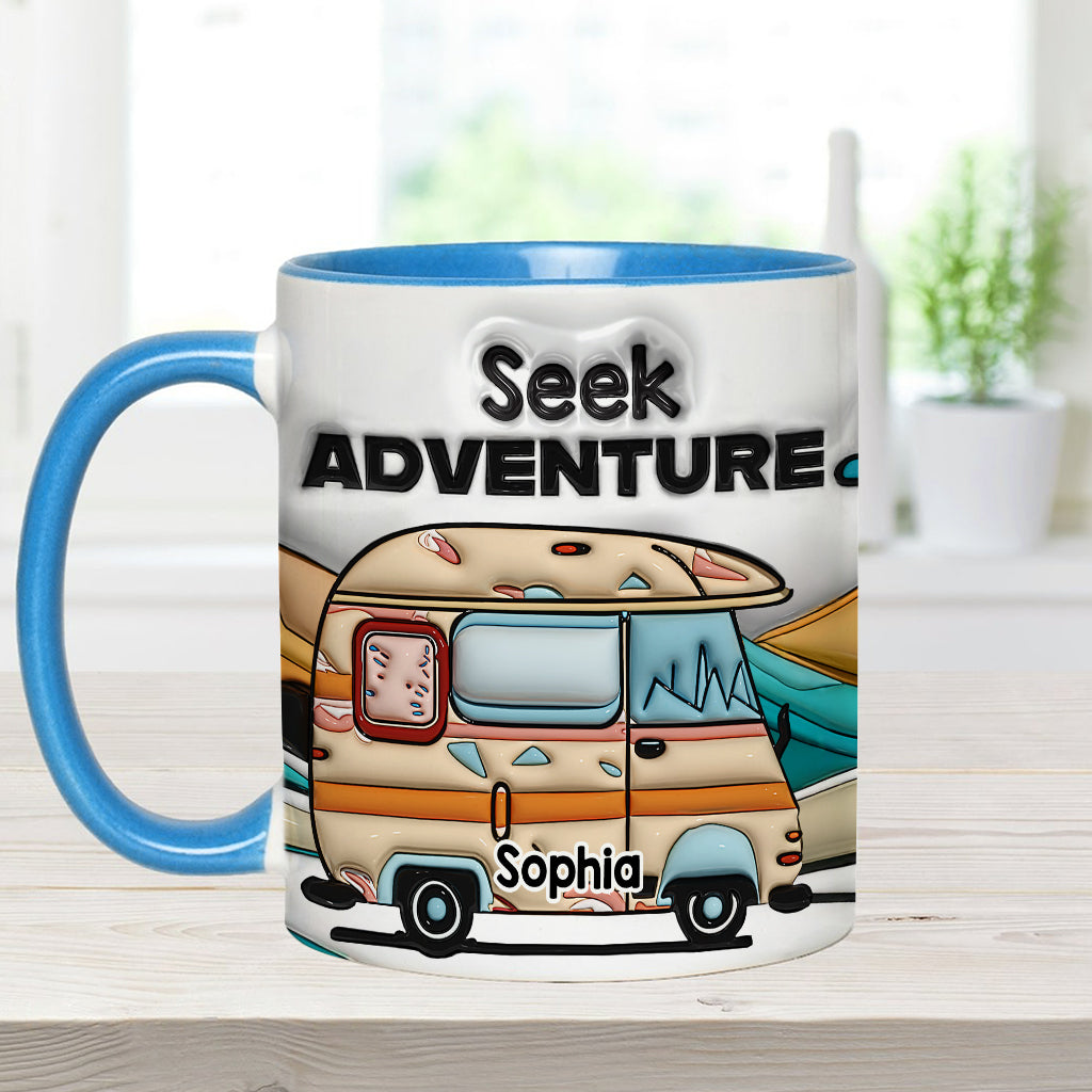 Seek Adventure - Personalized Camping Accent Mug