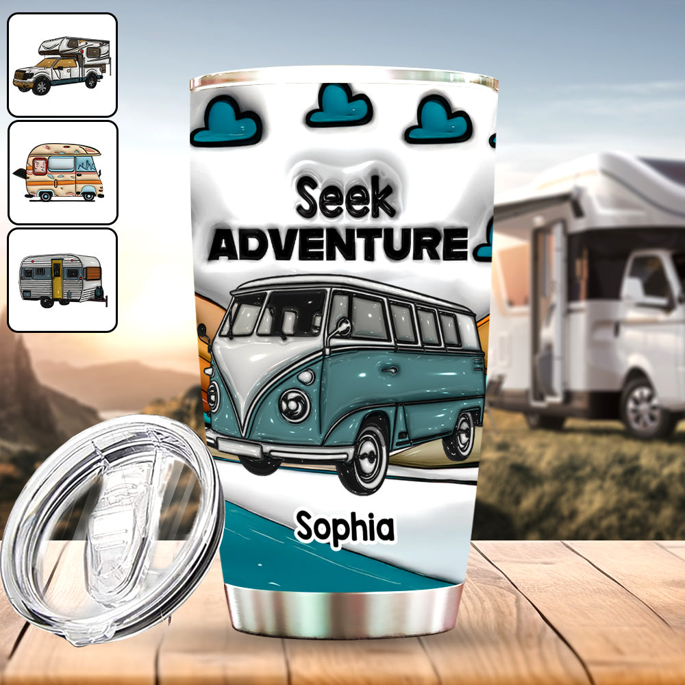 Seek Adventure - Personalized Camping Tumbler
