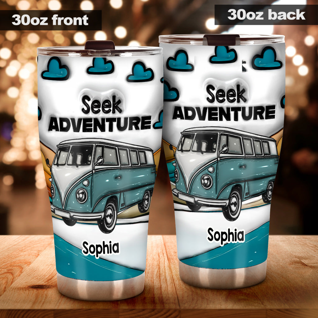 Seek Adventure - Personalized Camping Tumbler