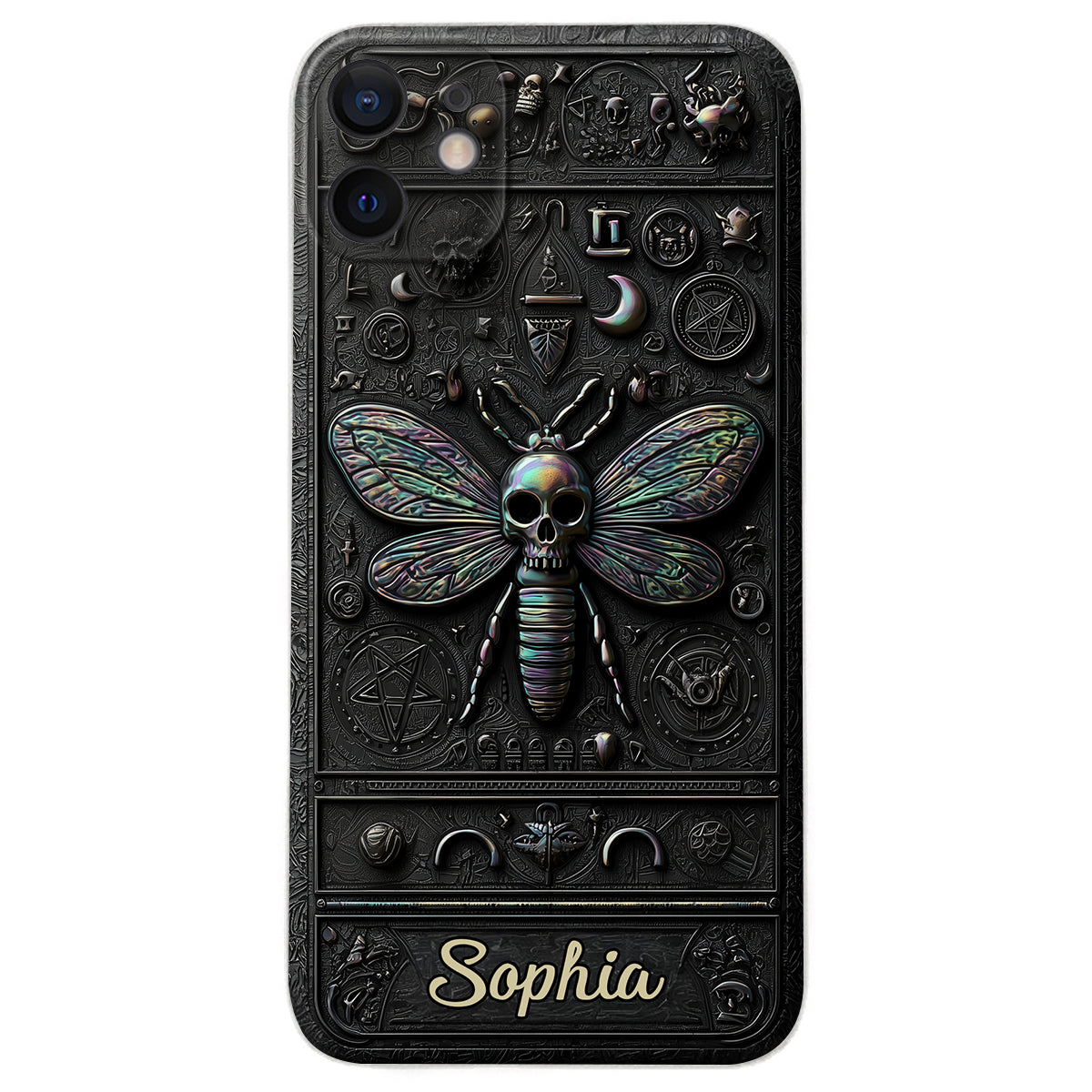 Gothic Witch - Personalized Witch Leather Phone Case