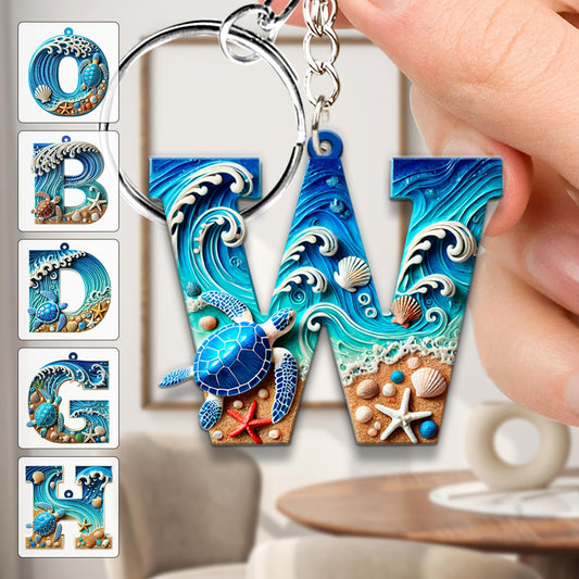 Porte-clés tortue personnalisé « Love Turtle »