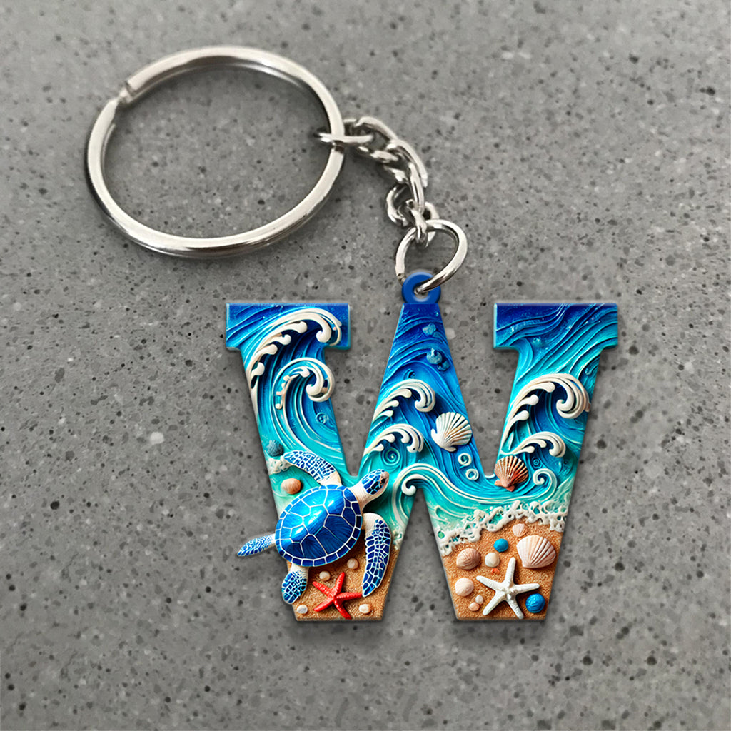 Love Turtle - Personalized Turtle Keychain