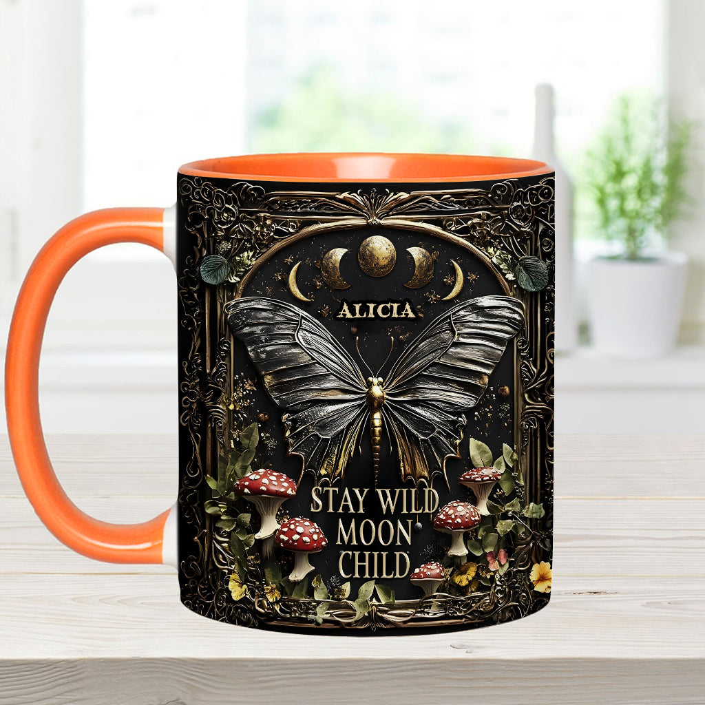 Reste sauvage, enfant de la lune - Mug hippie personnalisé