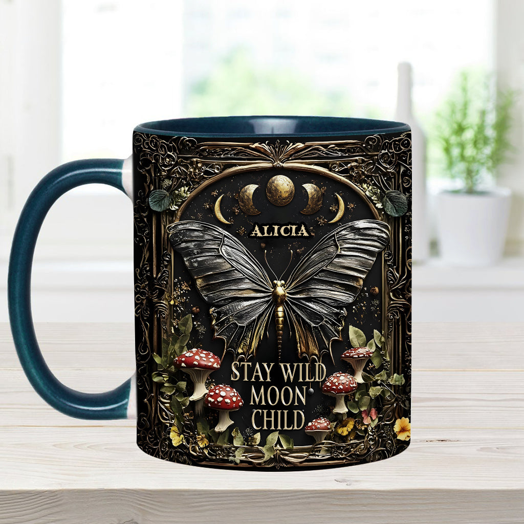 Reste sauvage, enfant de la lune - Mug hippie personnalisé