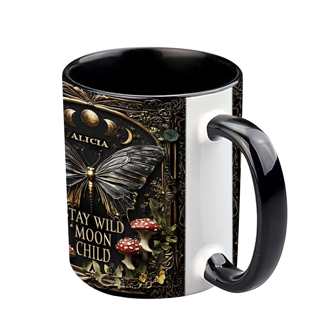 Reste sauvage, enfant de la lune - Mug hippie personnalisé