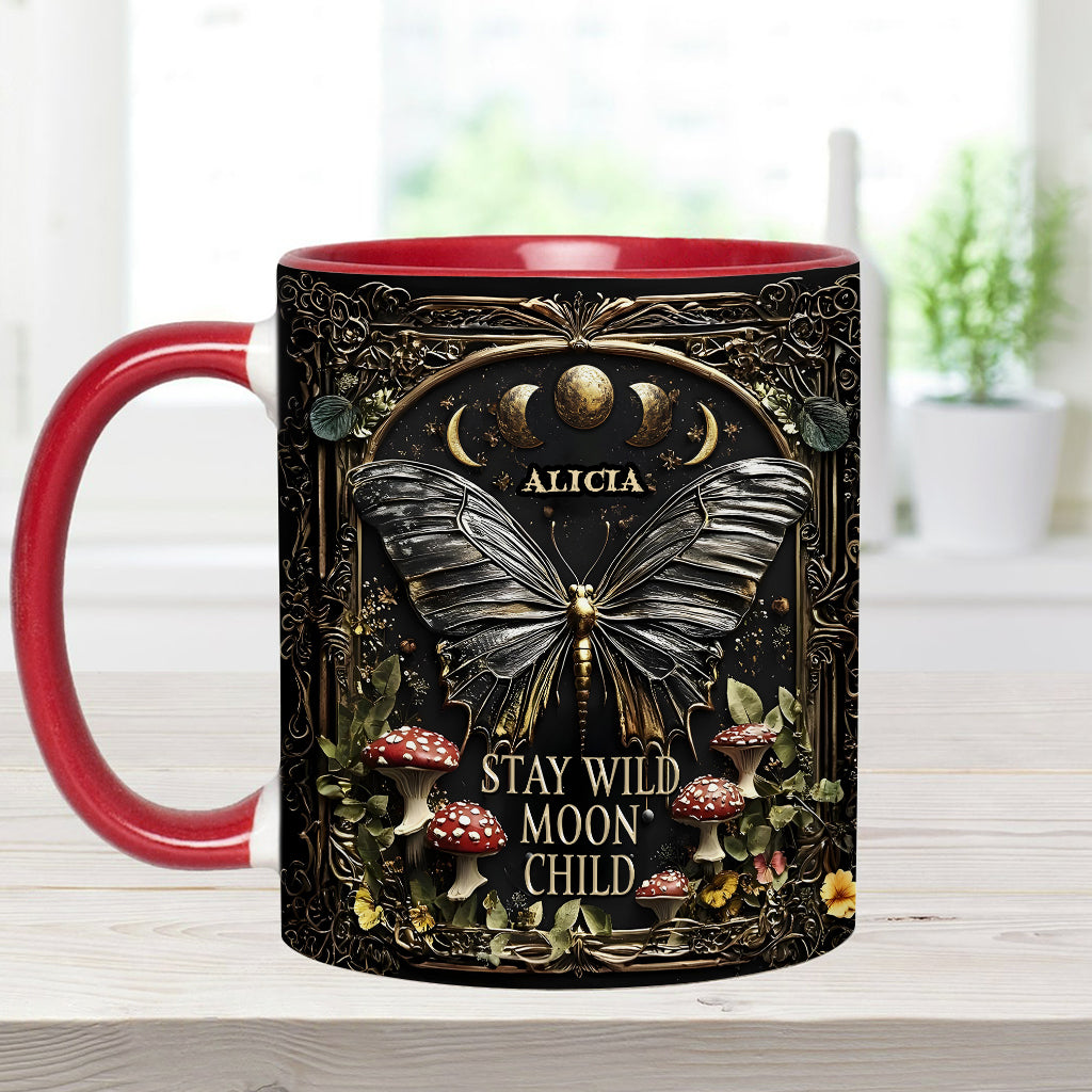 Reste sauvage, enfant de la lune - Mug hippie personnalisé