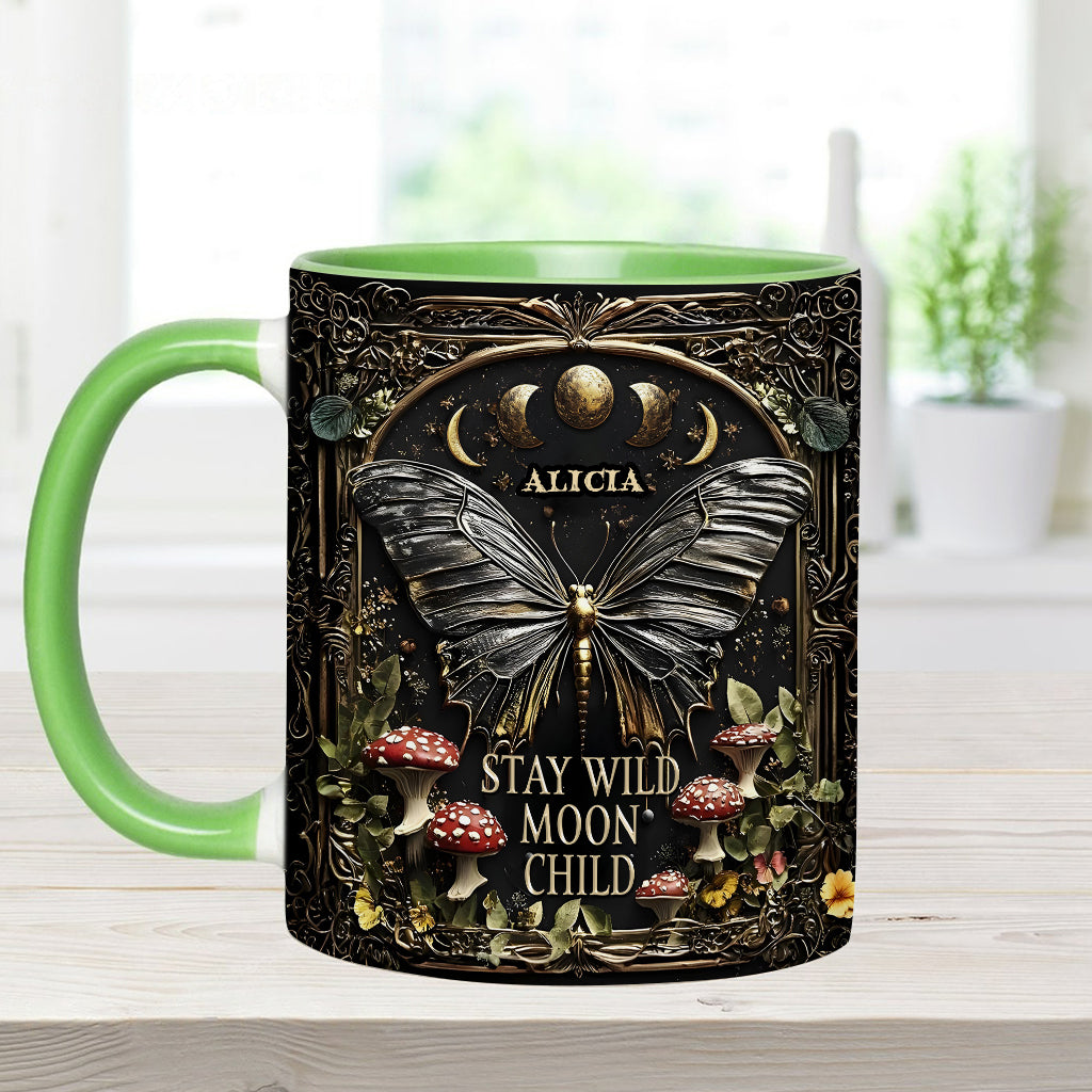 Reste sauvage, enfant de la lune - Mug hippie personnalisé