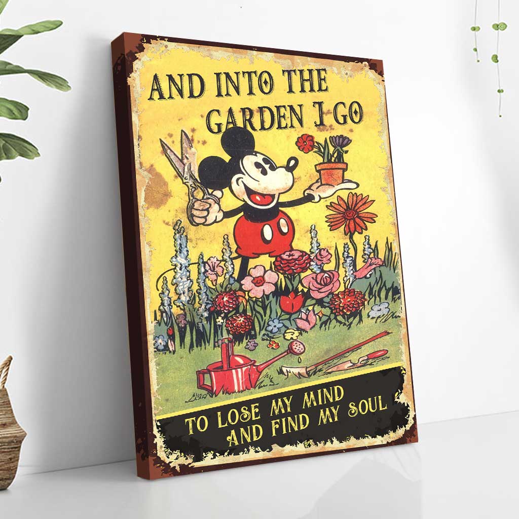 And Into The Garden I Go - Gardening Poster