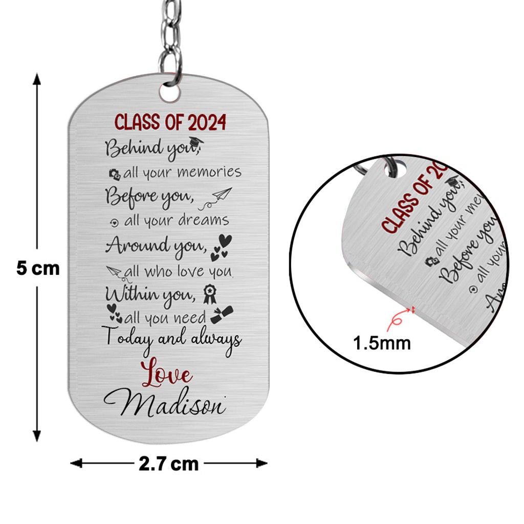 Class Of 2023 - Personalized Graduation Stainless Steel Keychain