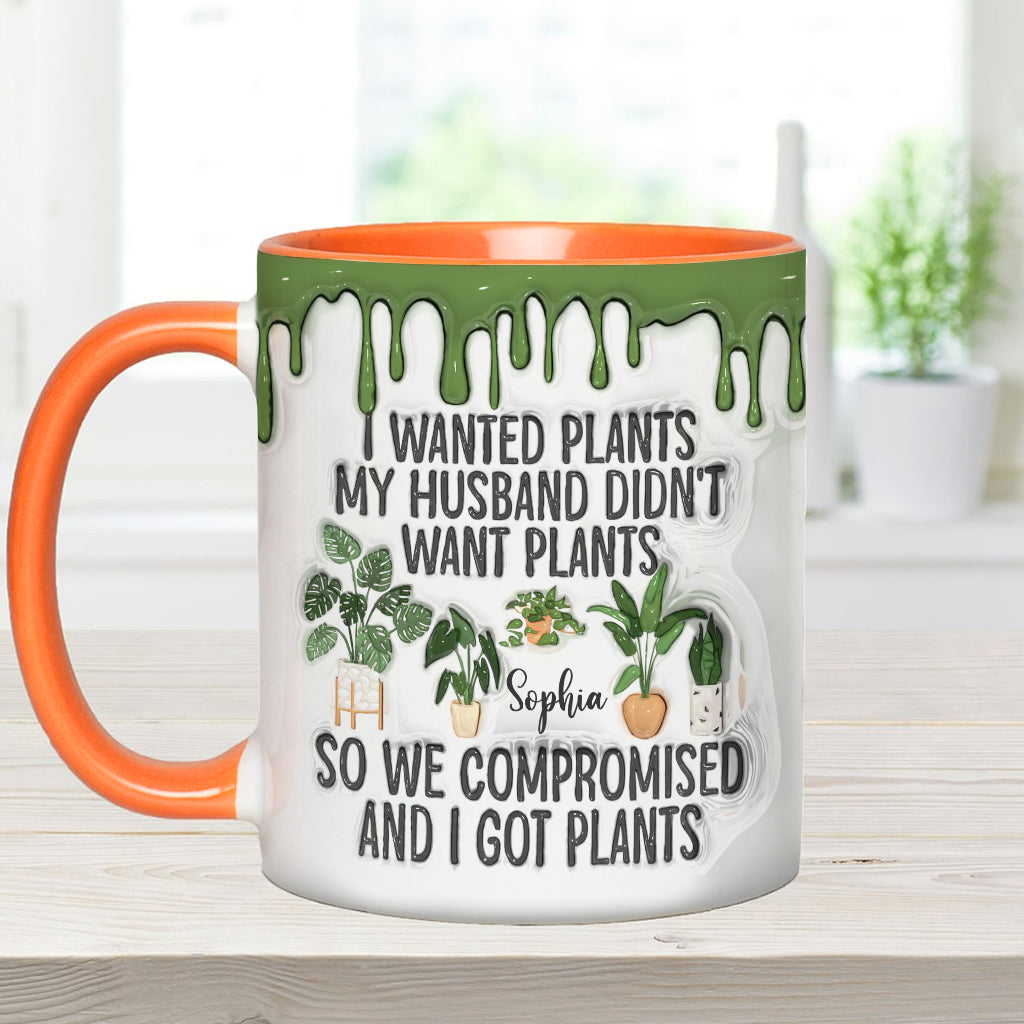 I Wanted Plants - Personalized Gardening Accent Mug
