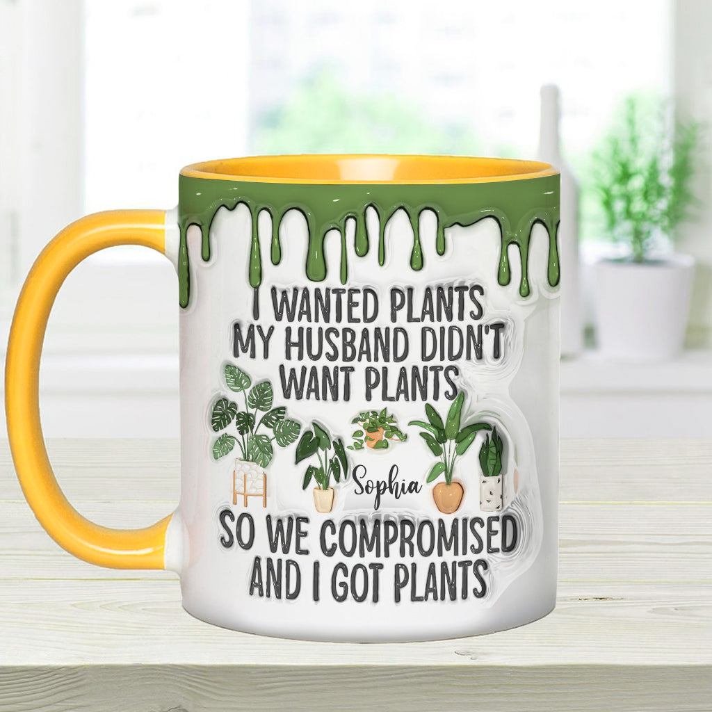 I Wanted Plants - Personalized Gardening Accent Mug