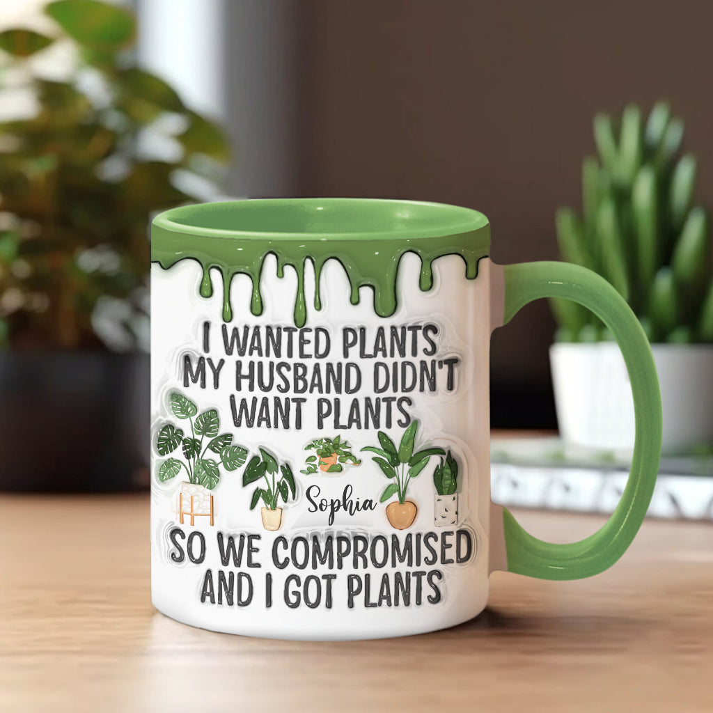 I Wanted Plants - Personalized Gardening Accent Mug