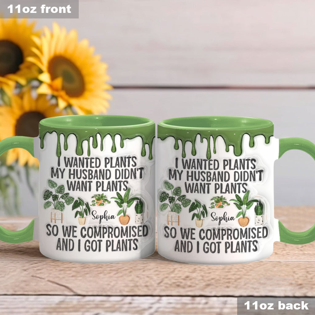 I Wanted Plants - Personalized Gardening Accent Mug