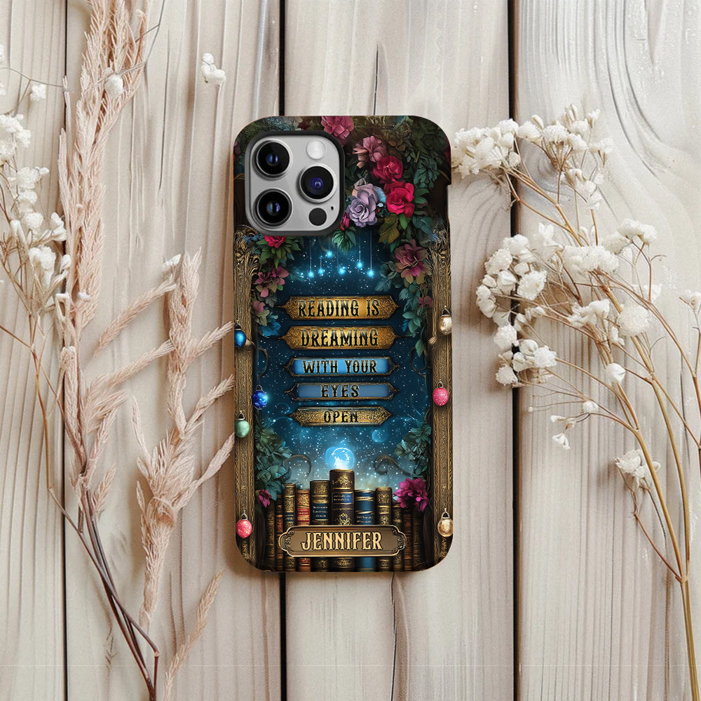 Reading is Dreaming - Personalized Book Full Print Phone Case