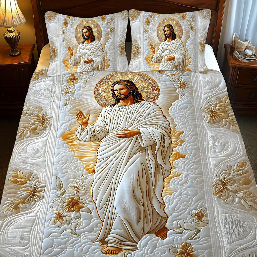 Foi, Espérance, Amour - Ensemble de courtepointe chrétienne