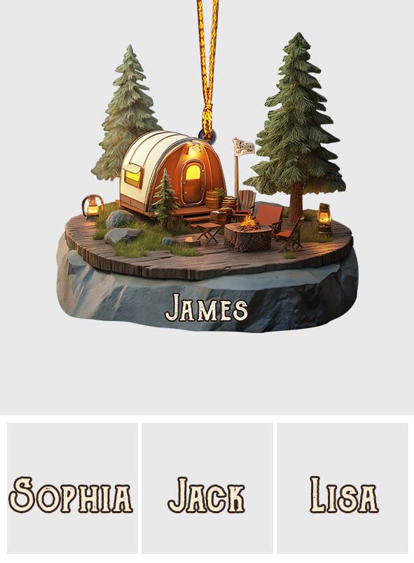 Camp Life - Personalized Camping Ornament