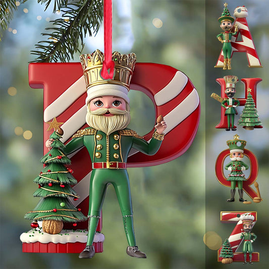 Alphabet de Noël - Ornement personnalisé pour enfant