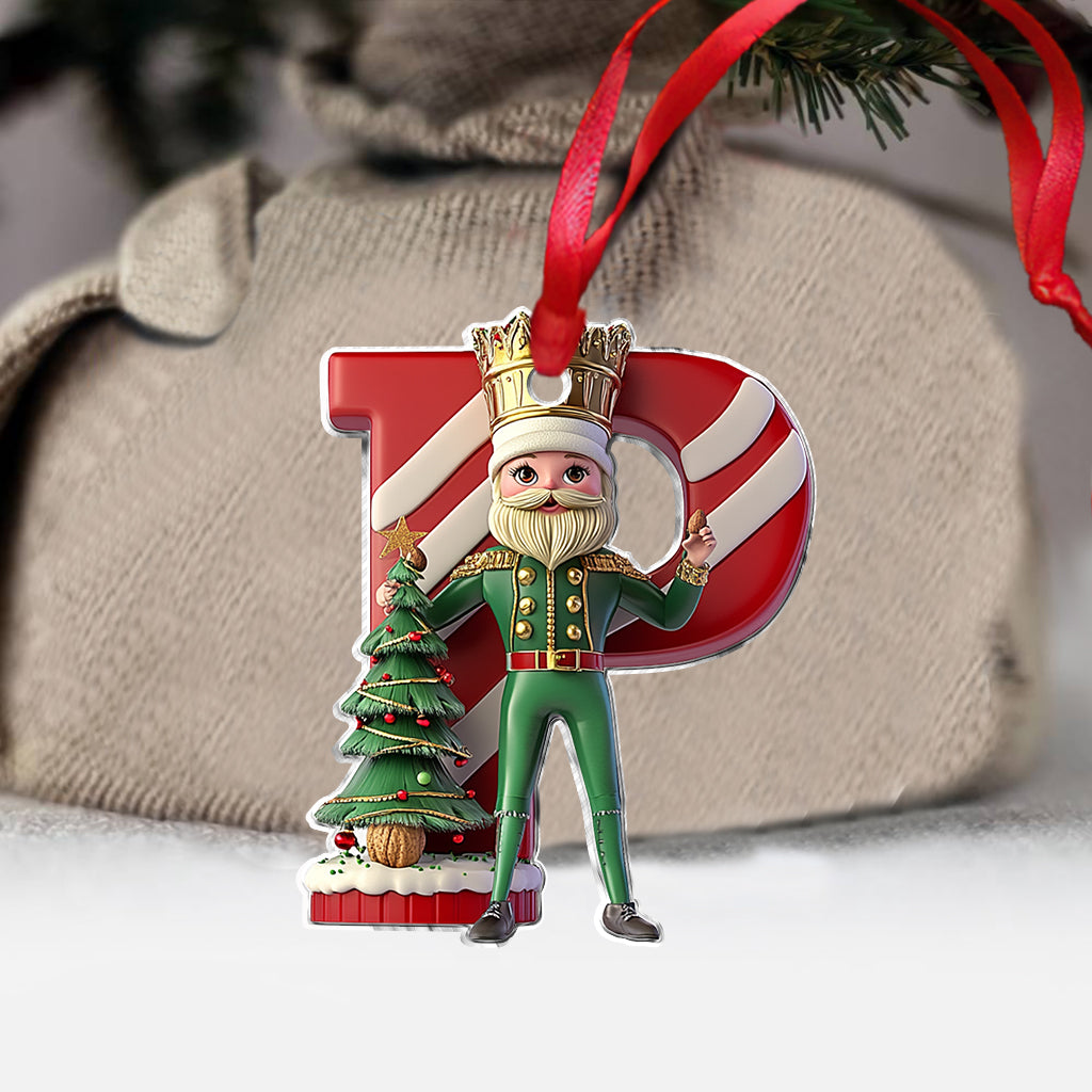 Alphabet de Noël - Ornement personnalisé pour enfant