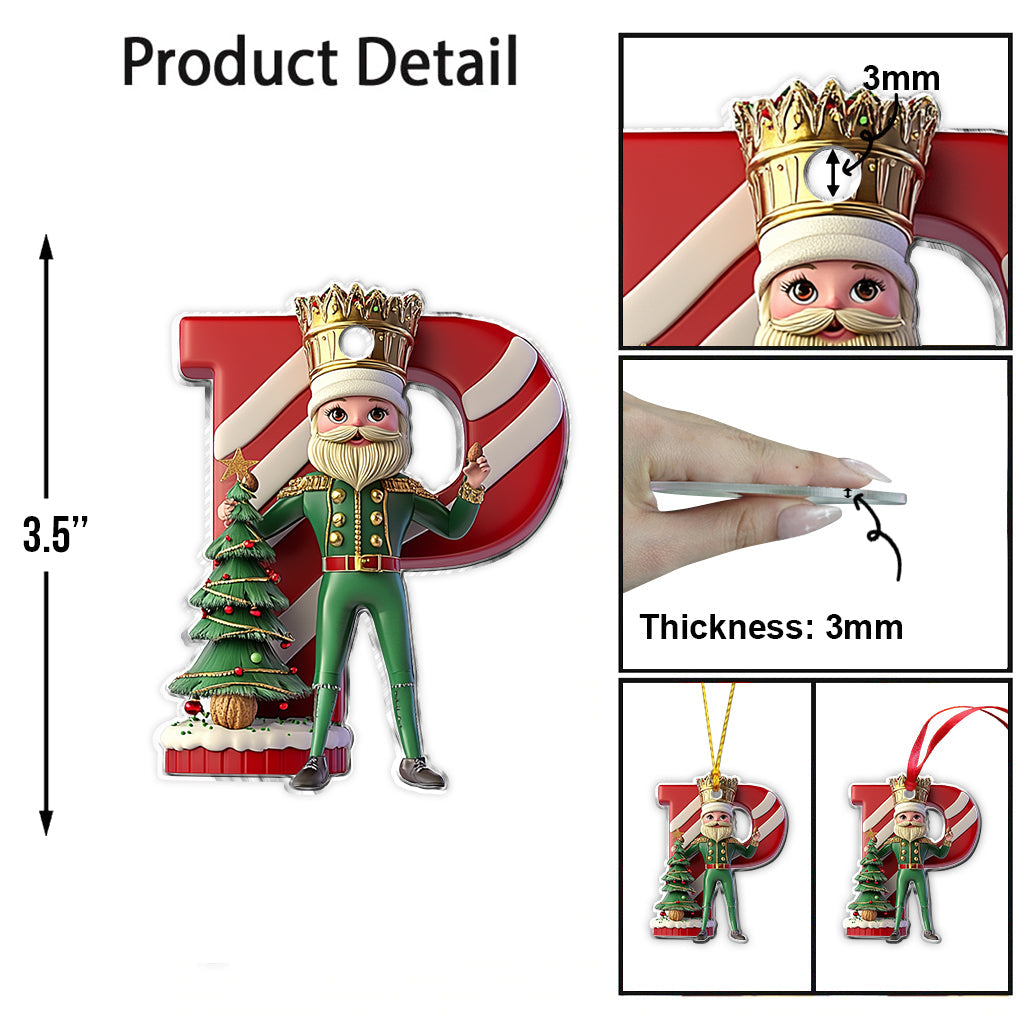 Alphabet de Noël - Ornement personnalisé pour enfant