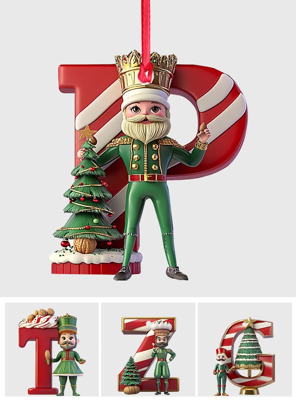 Alphabet de Noël - Ornement personnalisé pour enfant