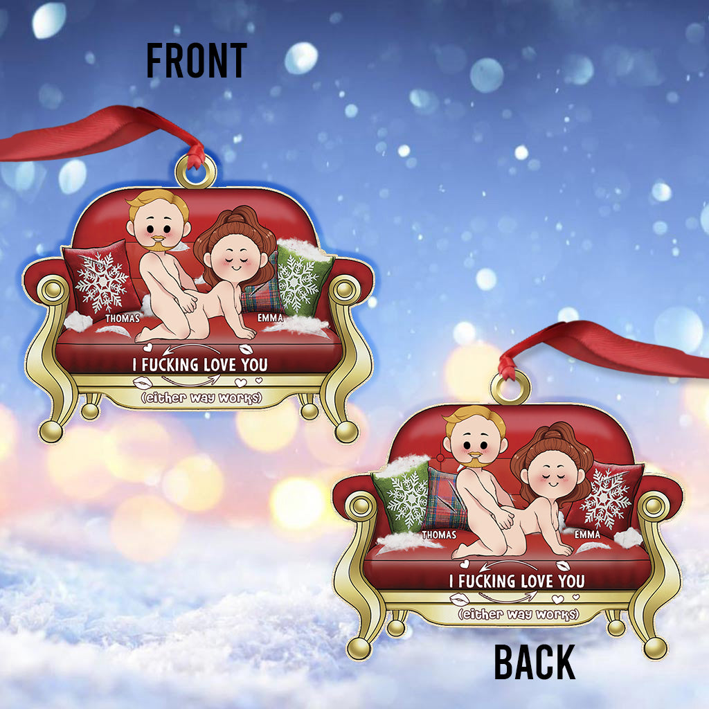 Je t'aime - Ornement personnalisé pour couple