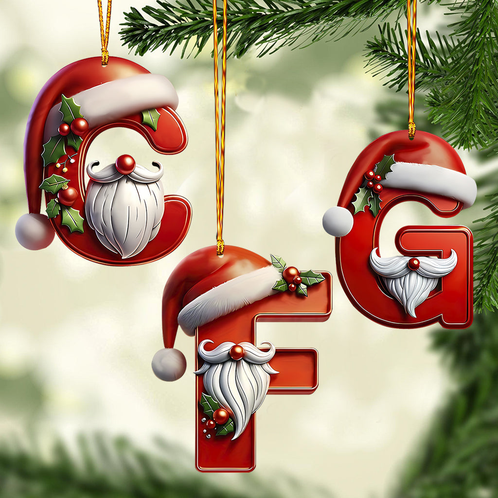 Cute Santa Claus Letter - Personalized Family Ornament
