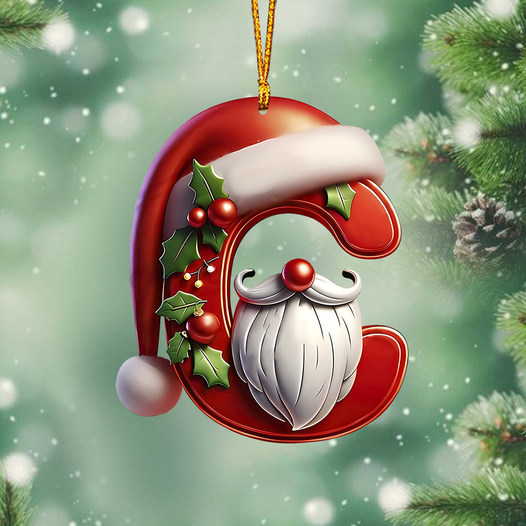 Cute Santa Claus Letter - Personalized Family Ornament