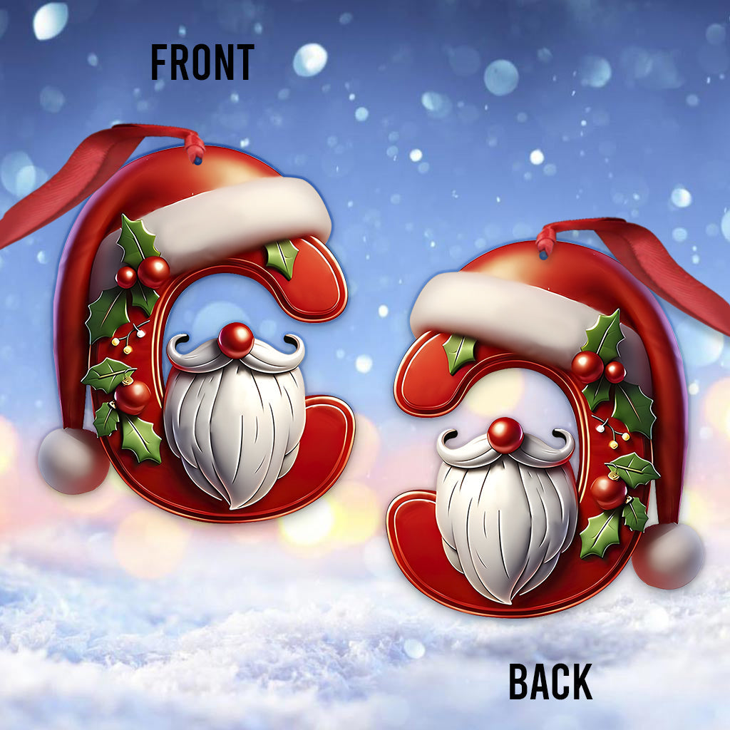 Lettre du Père Noël mignonne - Ornement familial personnalisé