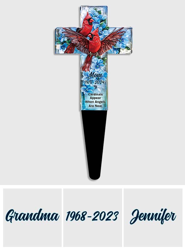 Les cardinaux apparaissent quand les anges sont proches.
 - Piquet commémoratif personnalisé en acrylique