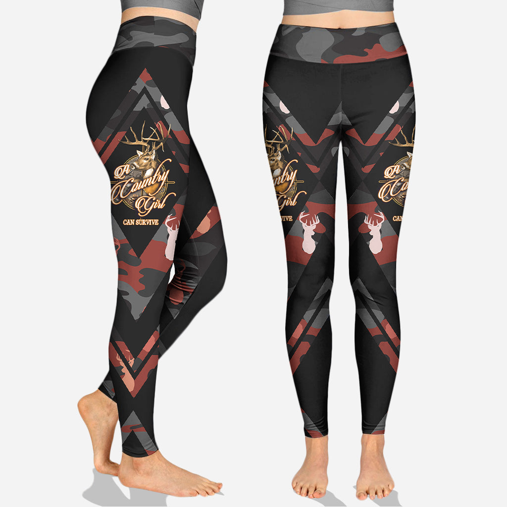 Fille de la campagne - Sweat à capuche et legging de chasse personnalisés