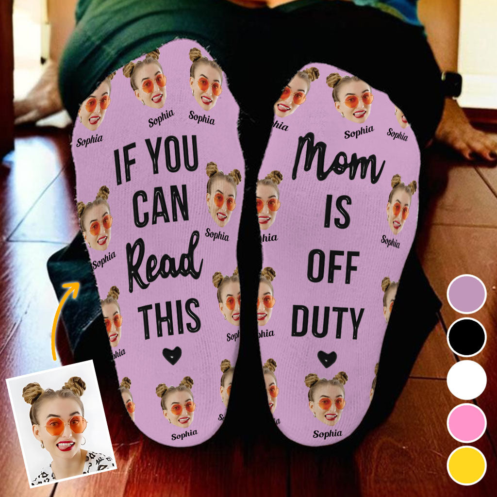 Mom is Off Duty - Personalized Mother Socks