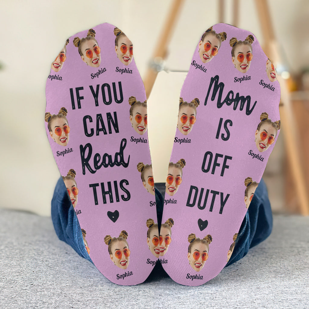 Mom is Off Duty - Personalized Mother Socks