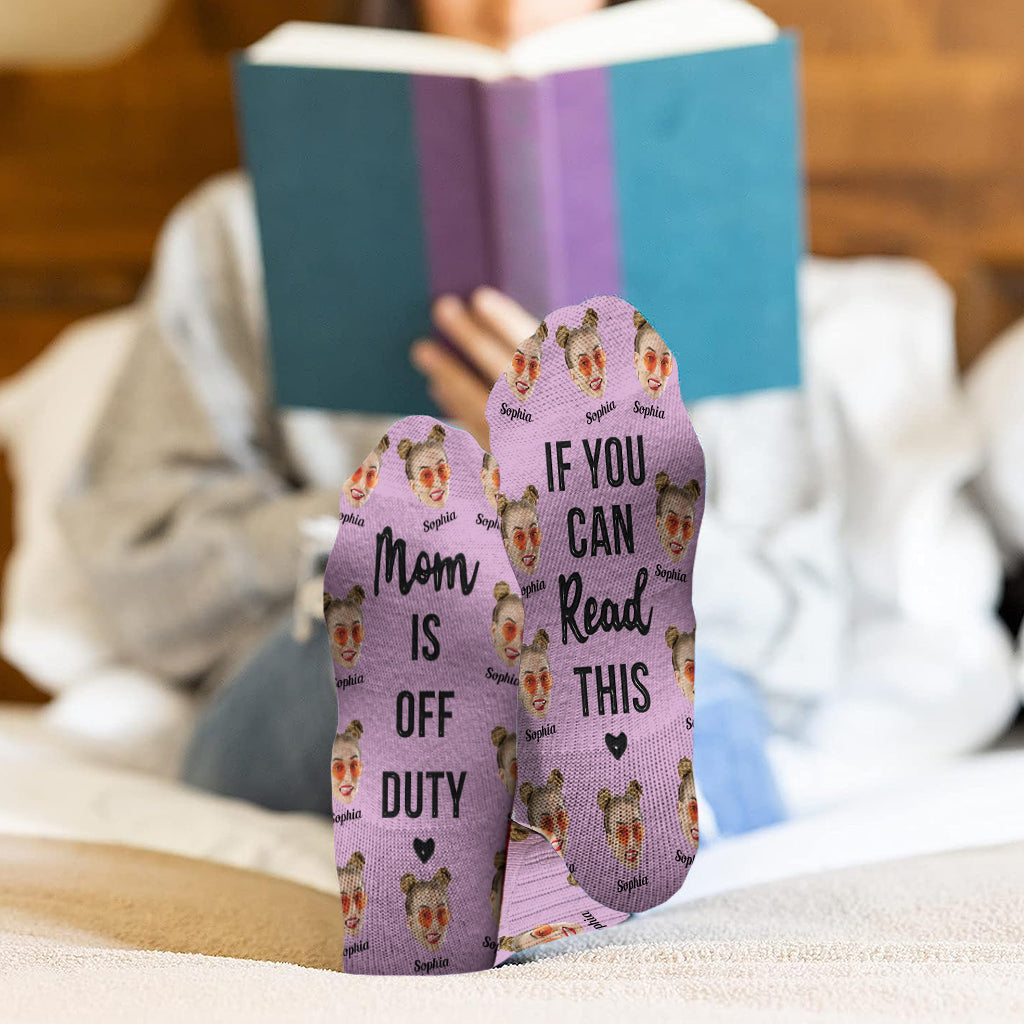 Mom is Off Duty - Personalized Mother Socks