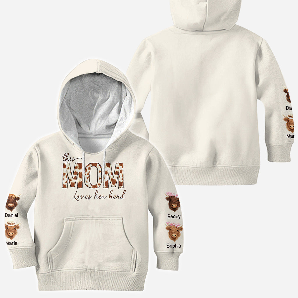 Cette maman aime son troupeau - T-shirt personnalisé « Maman aime son troupeau »