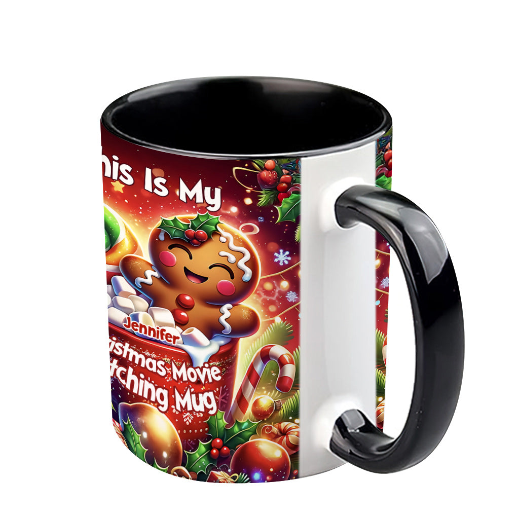 Movie Watching Mug - Personalized Accent Mug