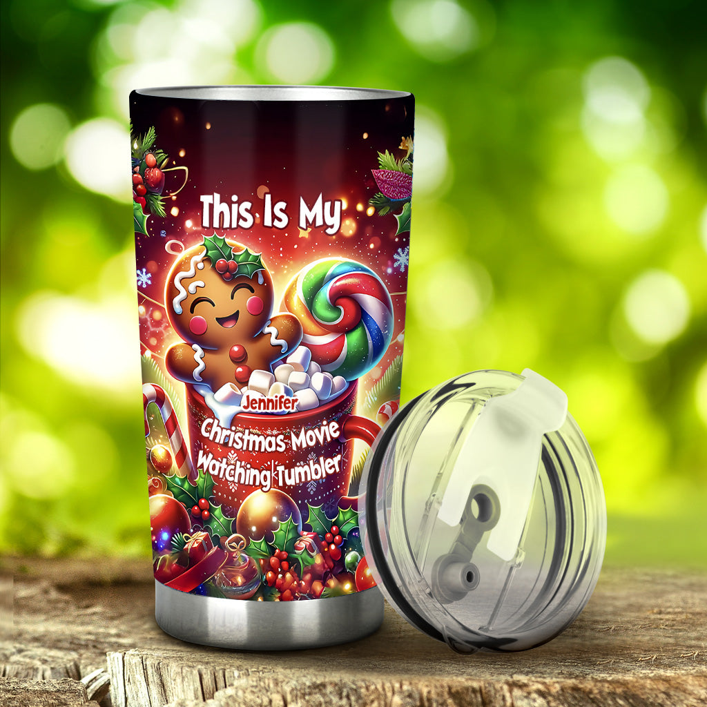 Movie Watching Tumbler - Personalized Tumbler