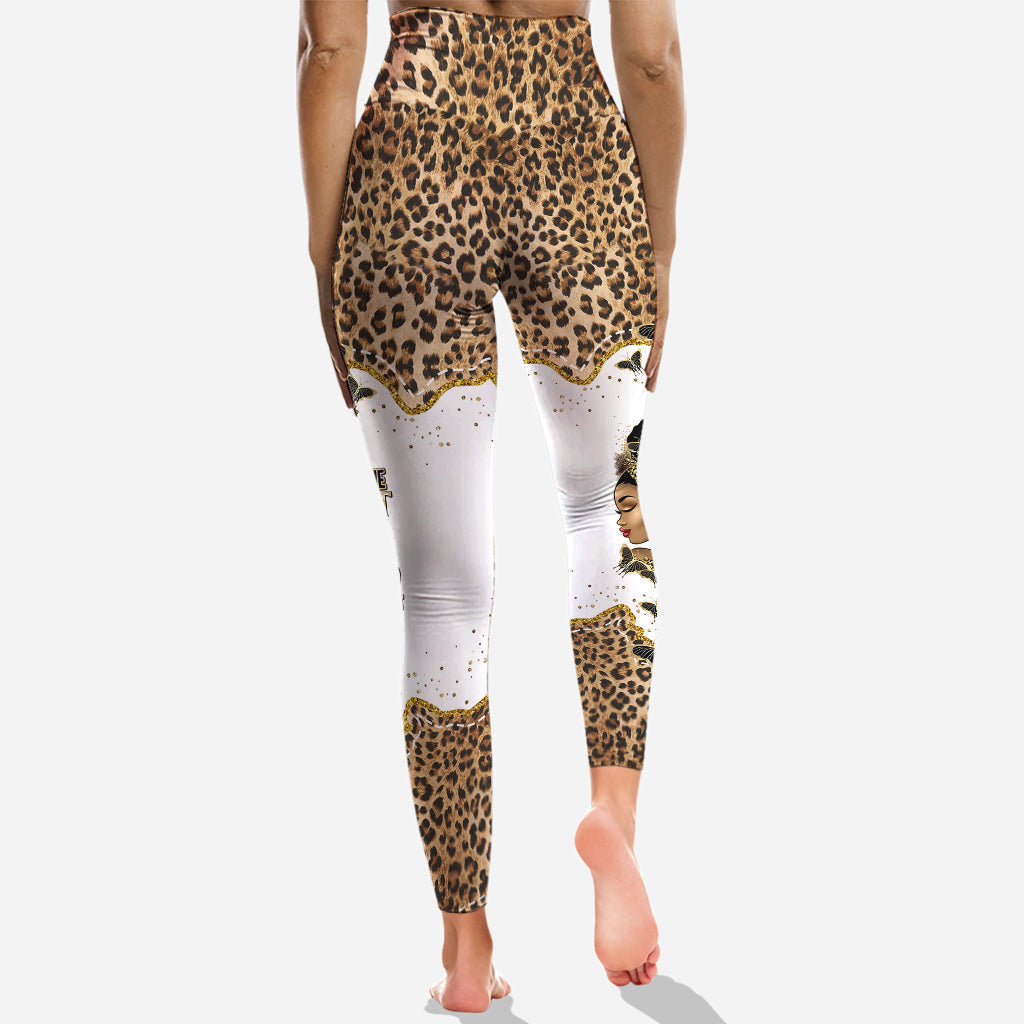 I See God Working It Out For Me - Personalized African American Hoodie and Leggings