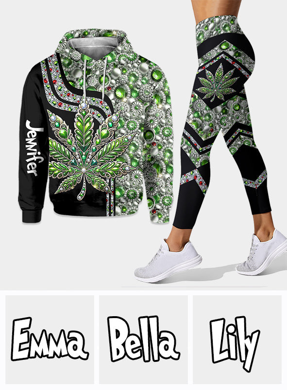 Stunning Leaf - Personalized Weed Hoodie and Leggings