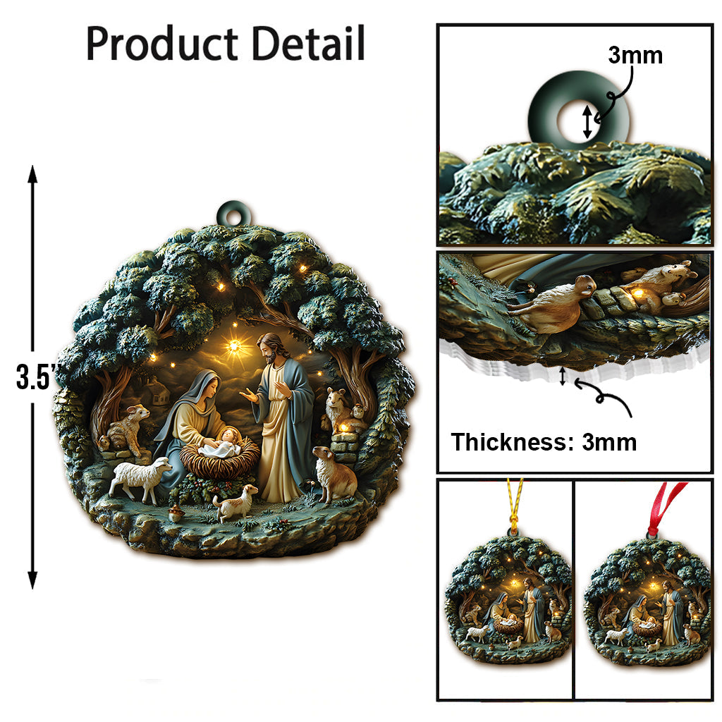 Holy Family - Personalized Christian Ornament