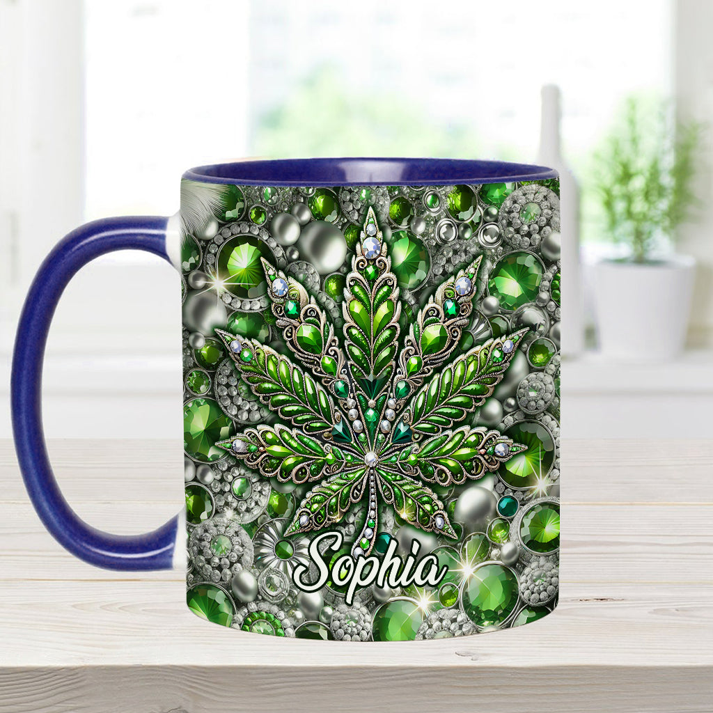 Stunning Leaf - Personalized Weed Accent Mug