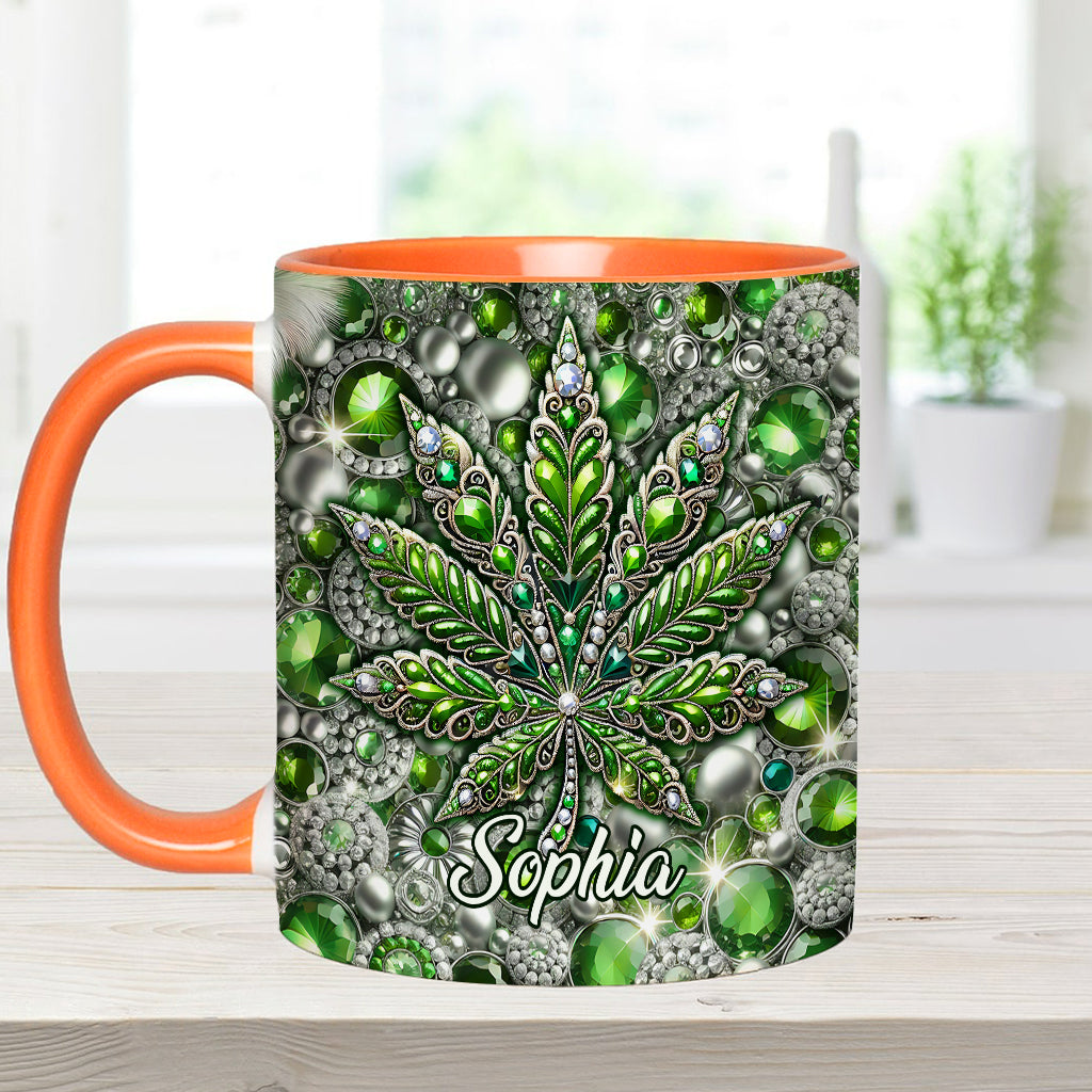 Stunning Leaf - Personalized Weed Accent Mug
