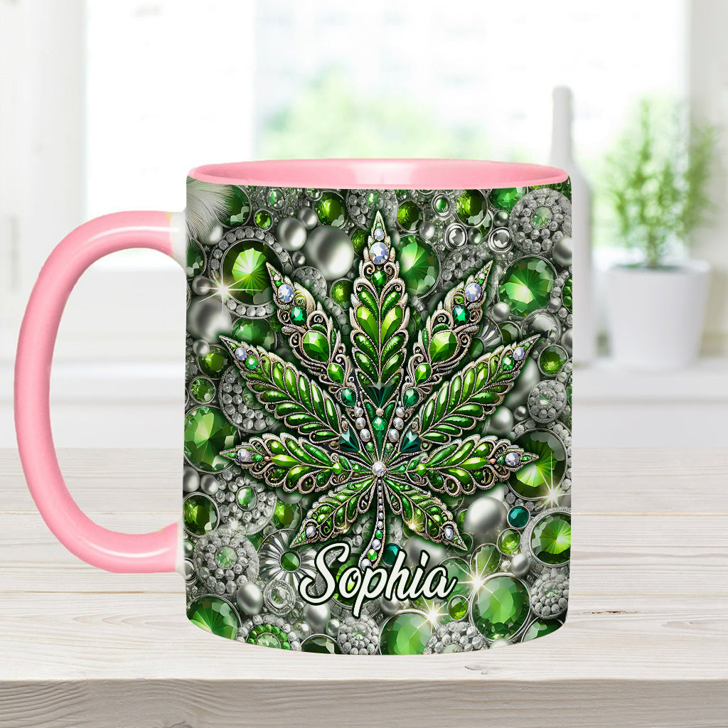 Stunning Leaf - Personalized Weed Accent Mug