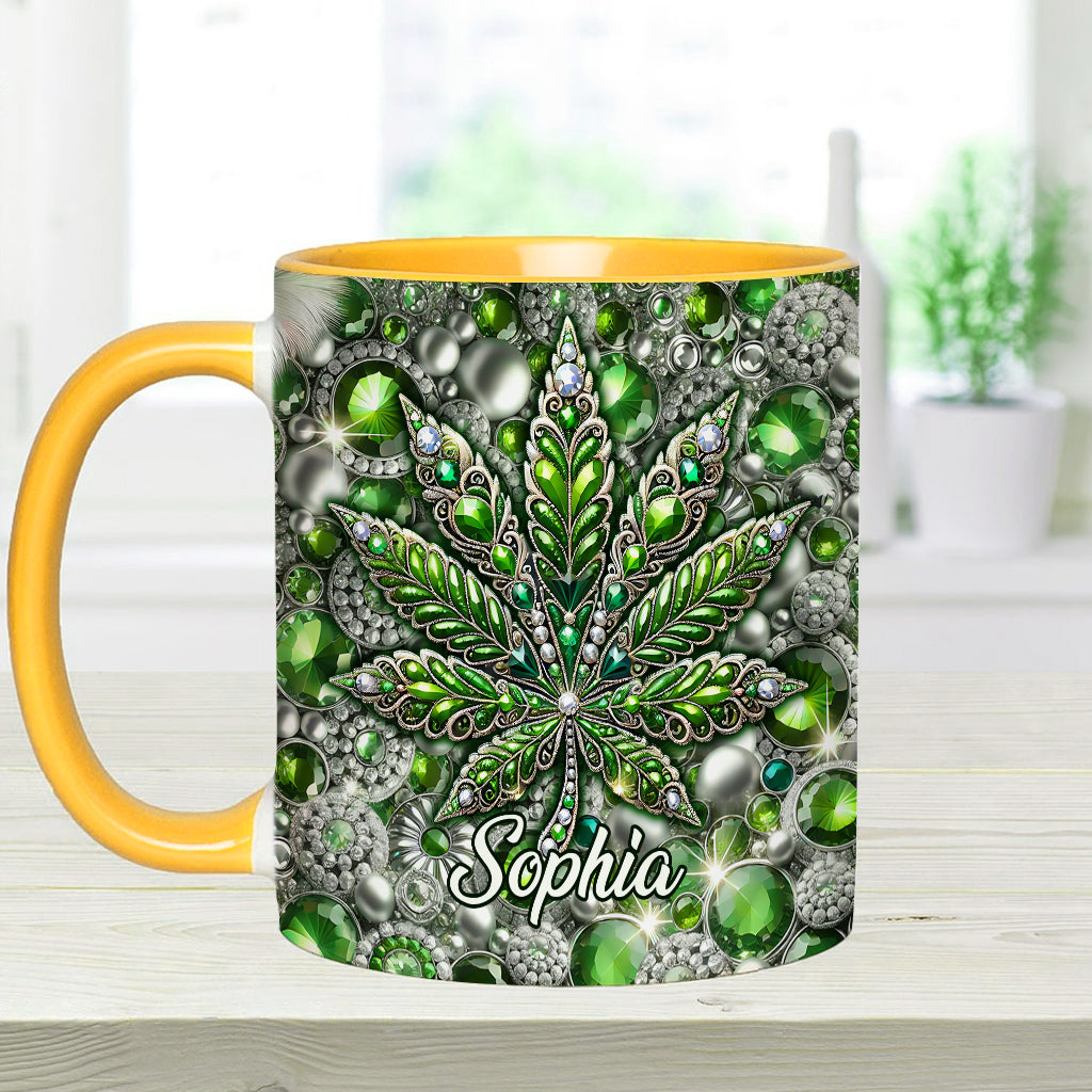 Stunning Leaf - Personalized Weed Accent Mug
