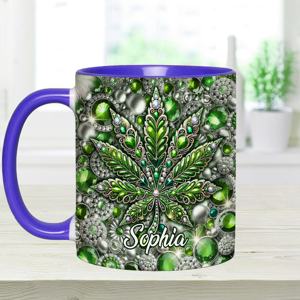 Stunning Leaf - Personalized Weed Accent Mug